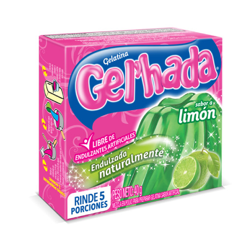 Gelatina Sin Azúcar Sabor A Fresa Gel'Hada 